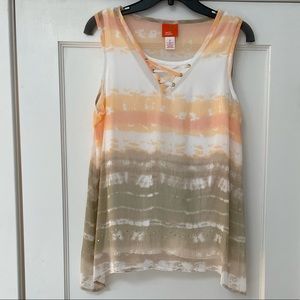 Hearts of Palm Embellished Sleeveless Blouse size 6